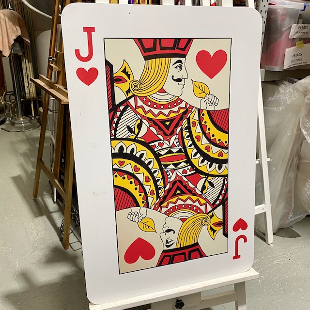 PLAYING CARD, Jack of Hearts Oversize 60 x 90cm